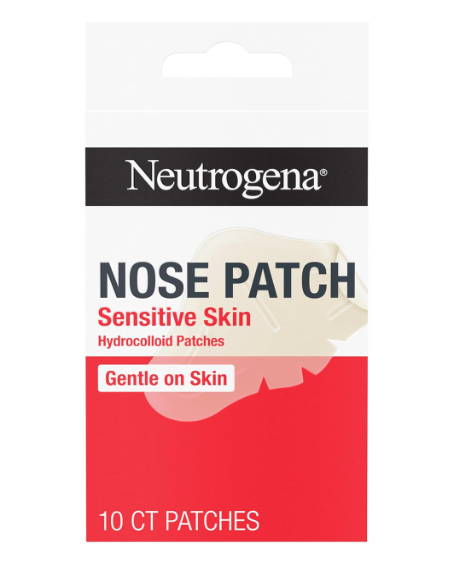 Neutrogena Nose Acne Patches for Sensitive Skin, Hydrocolloid Acne patches for Overnight Wear, Reduces the Look of Blemishes in 68 Hours, Gentle NonMedicated Patches, 9 ct
