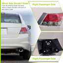 Tail Light for Sedan Honda Accord 2008-2012 HO2801172 Rear Taillight Assembly Replaces for 33500-TA0-A01-Tail Lamp with Bulb-Passenger Right Side RH