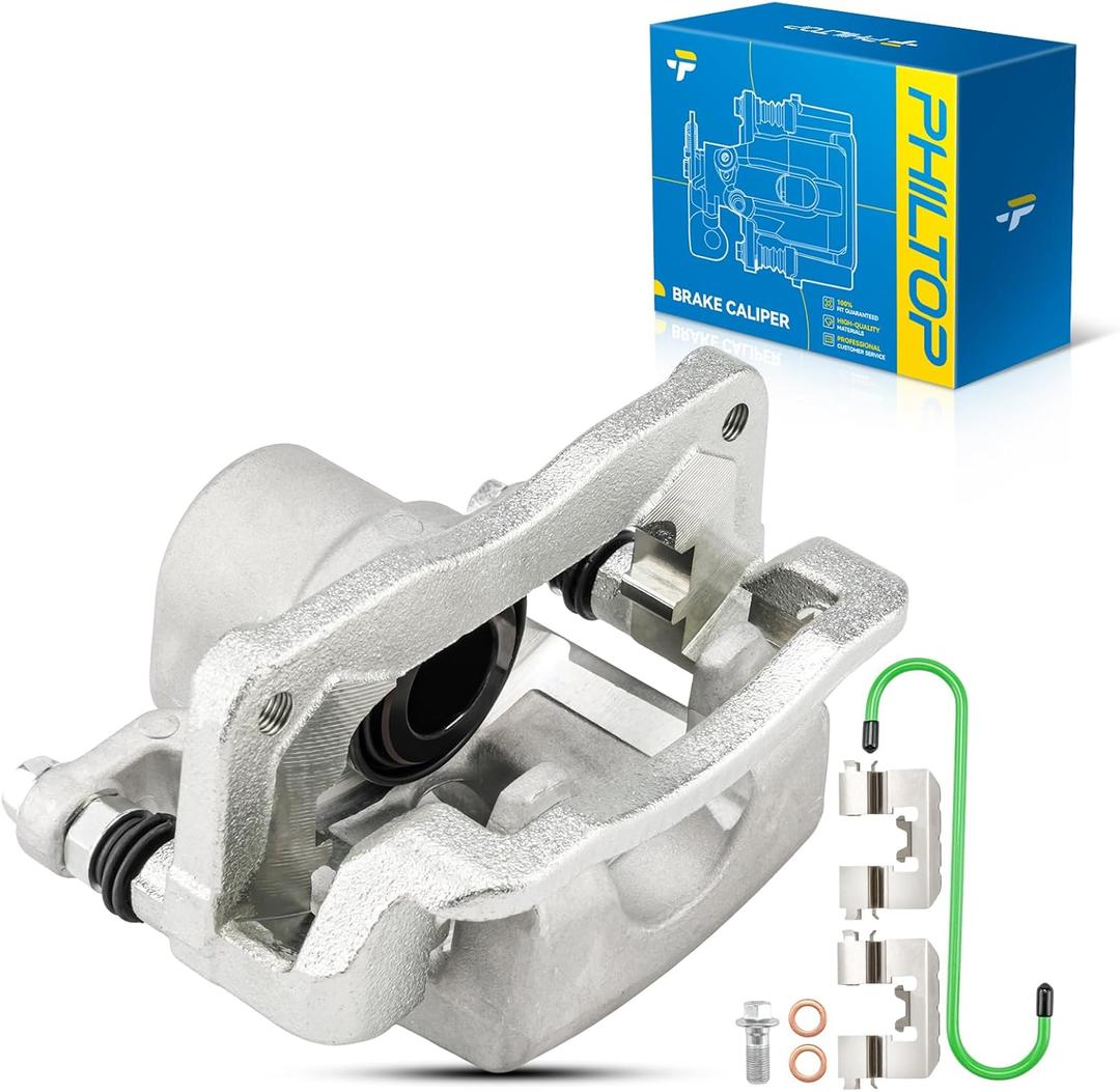 PHILTOP Brake Caliper Rear Left Compatible with 2012-2020 Dodge Grand Caravan, 2012-2016 Chrysler Town & Country, 2013-2015 Ram C/V, 2012-2014 Volkswagen Routan, 18-B5399 (19-B6270)
