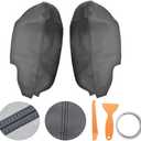 labwork Black Artifical Leather Door Panel Insert Cover Armrest Covers Replacement for Acura TSX 2009-2014