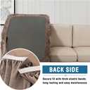 H.VERSAILTEX Sectional Couch Covers Super Stretch Chenille Couch Cover for Sectional Sofa Thick Soft Sectional Couch Covers for L Shaped Sofa Both Left/Right(Chaise Cushion Cover,Taupe)
