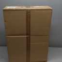 Modern LED Wood Ceiling Light, 24 inch Rectangular Dimmable Flush Mount Light Fixtures with Round Shape for Bedroom Living Room Hallway 3000K