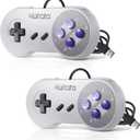 KIWITATA 2X Classic SNES USB Controller for PC Gamings, Retro SNES Wired USB Game Emulator Controller for Windows XP 7 8 11 Mac Raspberry Pi