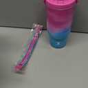 Meoky 32 oz Tumbler with Handle, Tumbler with Lid and Straw, Stainless Steel Travel Mug, 100% Leak Proof, Keeps Cold for 24 Hours, Fits in Car Cup Holder (Marshmallow)