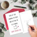 2 x NewEleven Step Dad Gifts - Father's Day Gifts From Stepson, Daughter - Bonus Dad Card Fathers Day, Funny Gift For Step Dads, Bonus Dads - Humorous Greeting Card