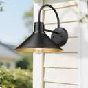 Exterior Barn Light, Outdoor Wall Lights for House, Front Porch Outdoor Wall Lighting Fixture, Modern Farmhouse Outside Sconce Lightin (Black, 1 Pack)