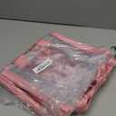 Paterr 20 Pack Plastic Clear Tote Bags 10 x 10 x 4 Inch Stadium Approved Gift Bag with Handles for Women Sports Work Travel (Rose Gold)