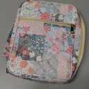 Oterri Bible Cover Case For Women, Large Bible Cover With Bible Study Supplies Accessories, Quilted Soft Bible Tote Bags Church, Classroom, Campus, Neighborhood Association (Flower Quilt, Large)