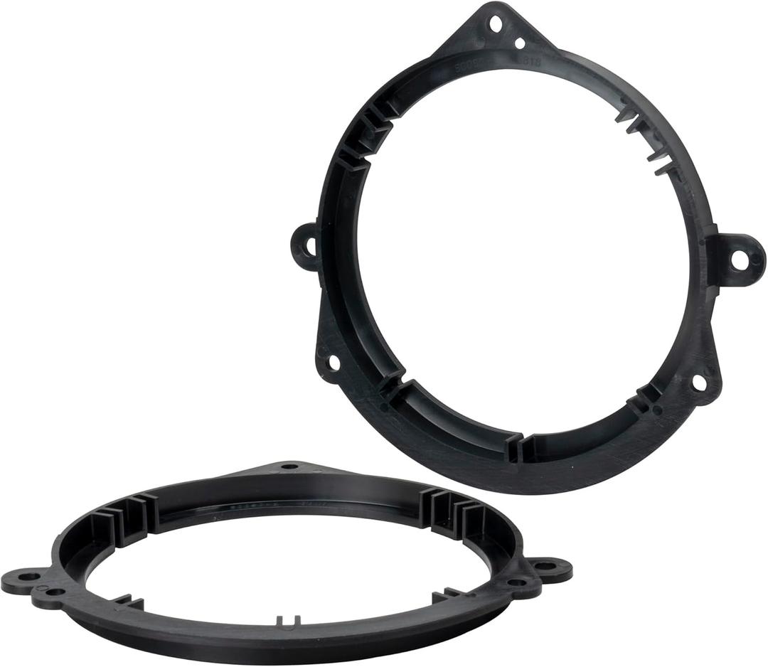 Scosche SAKA656 5.25-6.5 Speaker Adapters Compatible with Select 2004-2009 Kia Spectra - Adapter for 5 1/4' to 6 1/2' Car Door Speakers - Sold in Pairs - Does Not Fit Oversize 6.5', 6.75' or 6X9'