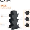 CAP Dumbbell Rack for Home Gym – Vertical Storage Stand, Holds Multiple Pairs (100–350 lbs), Heavy-Duty Steel with Non-Slip Base | Multiple Options