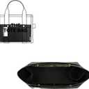 ZTUJO Purse Organizer Insert For Handbag & Tote Shaper,Tote Bag Organizer Insert For Speedy Neverful, (Small, Silky Black)