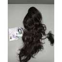 BARSDAR Dark Brown Ponytail Extension - 20 Inch Claw Clip in Ponytail Hair Extensions for Women, Long Wavy Ponytails Synthetic Claw Clip in Pony Tails Hairpieces Daily - Dark Brown