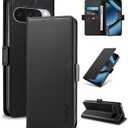 Wallet Flip Case for Google Pixel 10/10 Pro 5G - [RFID Blocking] Luxury PU Leather Card Holder Magnetic Phone Cover with Kickstand,Shockproof Protective Case,Black