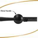 Korky Strongarm Metal Toilet Handle and Lever - Universal to Fit Front, Angled, Side, Left, and Right Mount Toilets - Matte Black, Simple Style, 6034BP