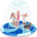 Splash Pad for Toddlers, 67" Sprinkler for Kids, Thicken Baby Pool Water Mat, Fun Summer Outdoor Water Toys for Toddlers 1-3,Multi