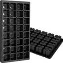 Gardzen 10 Pack 32 Cell Seed Starter Trays, 2" Deep Plug Tray for Seedlings, Heavy Duty Seedling Trays with Drainage Holes, Fit Standard 1020 Drip Tray