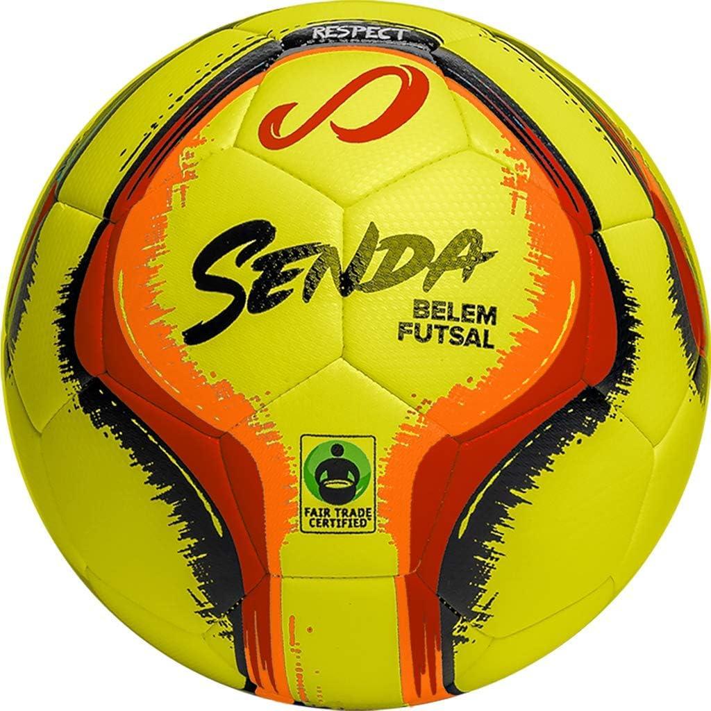 SENDA Belem Training Futsal Ball (Size 2 (Ages 7 & Under), Yellow, 2Pcs