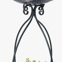 VCUTEKA Bird Bath with Flower Planter Pedestal, birdbath for Outdoors with Lotus, 33" Height Vintage Bird Baths for Garden Yard Patio Lawn Decor