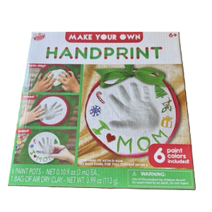 Hand Print Holiday Ornament Kit
3 Pack