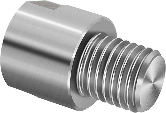 Lathe Spindle Adapter Hard Steel Material Lathe Headstock Spindle Adapter Converts 3/4 Inch x 16TPI to 1 Inch x 8TPI for Woodworking Lathe