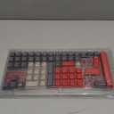 Womier Double Shot PBT Keycaps Set 138 Keys, Cherry Profile Custom Keycaps 60 65 75 100 Percent for 61/64/68/84/87/100/104/108 Retro Gaming Mechanical Keyboard, Purple Gray (Gorpcore Style)