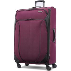 American Tourister 4 KIX 2.0 Expandable Softside Luggage with Spinner Wheels, 28 SPINNER, PURPLE ORCHID