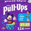 Pull-Ups Boys' Potty Training Pants, Size 2T-3T Training Underwear (16-34 lbs), 124 Count (4 Packs of 31)