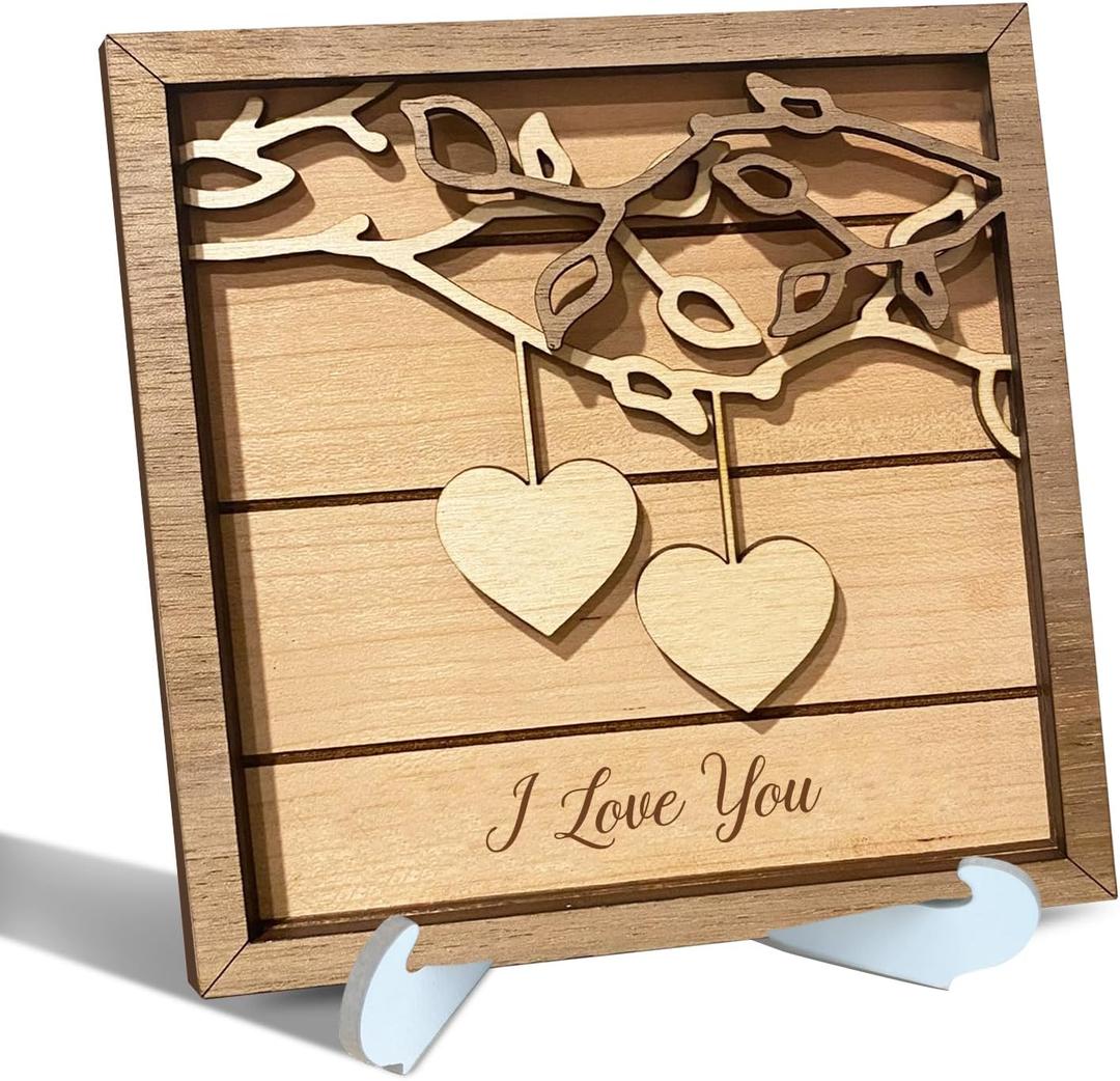 2 x Birthday Gifts for Women,Love you Sign,Sister Gifts for Sisters from Sisters,Valentines Day Gifts for Her Girlfriend,Friendship Gifts,Mothers Day Gifts