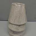 Ruiever 6pack Small Lampshades Clip On Bulb Fabric Lamp shade Bottom 5.9''x Top 3.54''xH 5.12'' for Chandeliers Wall Ceiling Table and Floor Lamps Beige Linen Color Eyes Protected Appearance