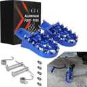 JFG RACING Dirt Bike Foot Pegs,Universal CNC Motorcycle Pit Mini Bike Pegs for YZ PW TW TTR 50 65 70 80 85 100 110 Tao Tao DB-X RFZ Lifan KAYO - Blue