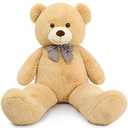 MaoGoLan Giant Big Teddy Bear 4 Feet 47 inch Life Size Tan Plush Bear Brown Stuffed Animal for Children Boyfriend