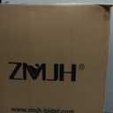 ZMJH 236 Bidet Toilet Seat, Elongated Smart Unlimited Warm Water, Vortex Wash, Electronic Heated, Warm Air Dryer, Rear and Front Wash, LED Light, Need Electricity, White (Elongated)