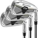 Taylormade Golf Qi Max Irons Steel Stiff Mens, Hand Orientation: Right, Shaft Material: KBS Max 85 MT Steel, Flex: Regular, Configuration: 5-PW, AW