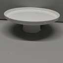 KOBIKOBI 13 Inch Cake Stand, Ceramic Cake Stands for Party, Elegant Wedding Cake Plate for Dessert Table Display, Dessert and Cupcake Stand for Party, Baby Shower, Birthday, White