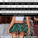 2 x Avidlove Women Lingerie Role Play Pleated Costume Mini Skirt with Garter Schoolgirl Outifts (Medium, Green Christmas)