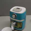 Toy Air Fryer for Kids Kitchen Playset, Chef Pretend Play kitchen Accessories with Color Changing Play Food, Cooking Game with Fries, Kids Toys with Sound & Light, Camp Kitchen Set for Toddler 3-5 5-7 (Blue)