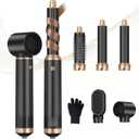 5 in 1 Blow Dryer Brush, Negative Ion Hair Dryer Brush Set Upgrade Hot Air Brush Air Styler Curling Wrap Air Curler, Curling Iron Hair Styling Tools As A Gift for Straight/Curl/Drying/Smoothing