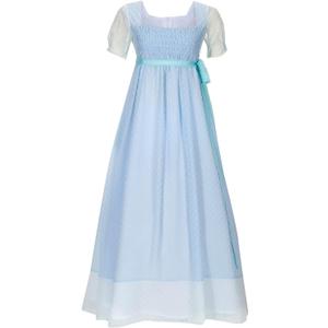 Yejue Royal Colonial Girl Child Princess Costume Hamilton Show Cosplay Medieval Victorian Stage Dress Size: Large