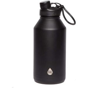 Tal Water Bottle Double Wall Insulated Stainless Steel Ranger Pro - 64oz - Black