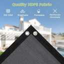 90% Shade Cloth 812 FT with Grommets, Outdoor Sun Shade Cloth UV Block Shade Fabric for Patio, Backyards, Carport, Garden, Grey