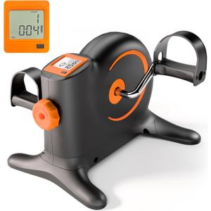 MOMODA Pedal Exerciser Under Desk Exercise Bike for Leg and Arm Cycling and Recovery Exercise (Black)