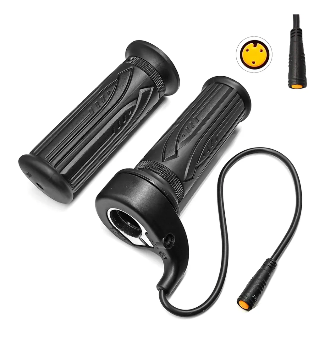 Electric Bike 20X Full Half Twist Throttle Right Handle Throttle 3PIN Female Connector for BBS01 BBS02 BBSHD Mid Motor Electric Bicycle Accelerator