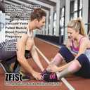 ZFiSt 3 Pair Sport Compression Socks Men Women, Compression Stocking Nurse Socks for Edema Travel (XXL)