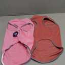 cyeollo 2 Pack Fleece Dog Sweater Vest Dog Sweatshirt Reflective Lightweight Pet Clothes for Small Dogs Girl Pet Apparel Pink, Fuschia, XL