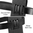 Phone Holster with Belt Clip for iPhone 17/16/15/14/13/12 Pro Max & Plus, Galaxy S25/S24/S23/S22 Ultra & Plus, Premium Leather Pouch with Card Holder, Magnetic Closure, Rugged Outdoor Case - L Black