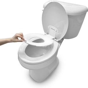 Ingenuity: ity by Ingenuity Flip & Sit Potty Seat 2pk (White) – Easy to Set Up & Remove Potty Training Seat That Attaches to Adult Toilet Seat