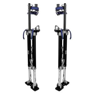 Painting Drywall Stilts,Adjustable Aluminum Tool Stilt for Plastering,24" - 40" Sheetrock Stilts,Professional Drywall Stilts, Black