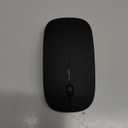 Wireless Bluetooth Mouse for Mac Air MacBook Pro Laptop PC Pad Optical Rechargeable Silent Mouse with Jiggler Mode Dual Mode Switch Bluetooth 5.2/3.0 and 2.4G USB-A & USB-C Receiver Black