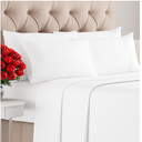 Cal King 6 Piece Sheet Set - Comfy Breathable & Cooling - Ultra-Soft Hotel Luxury Bedding Set with 8-16 Inch Deep Pockets - 1 Flat & 1 Fitted Sheet & 4 Pillowcases - Wrinkle Free & Easy Care - White