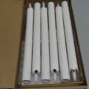 YiaMia Upgraded Flameless Taper Candles 6 Pack, Rechargeable Taper Candles with Magnetic Wireless Charging Base & Remote, Battery Operated Candlesticks for Wedding, Halloween, Home Decoration